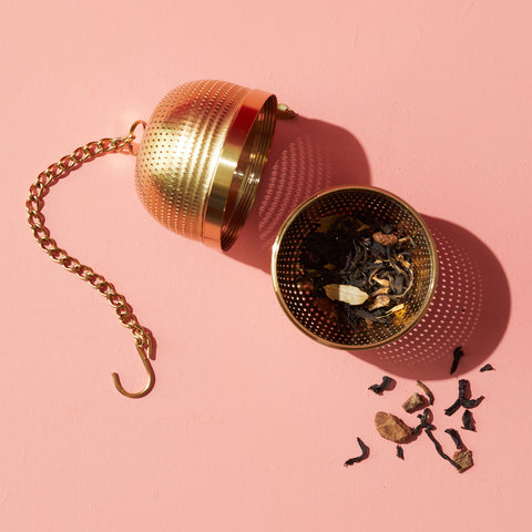 Tiger Purrr chai Golden Egg Tea Strainer