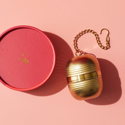 Tiger Purrr chai Golden Egg Tea Strainer