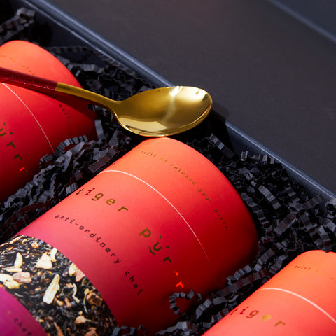 Tiger Purrr chai tea - the lucky three gift box