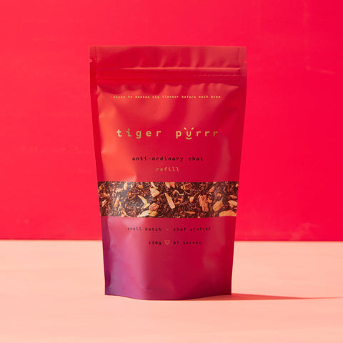 Tiger Purrr anti-ordinary chai refill pouch 150g