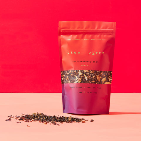 Tiger Purrr anti-ordinary chai refill pouch 150g