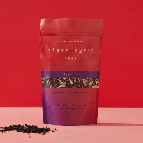 A stimulating chai blend of whole-leaf Assam tea, ginger, fenugreek, cardamon, nutmeg, black pepper and chill.

Designed to help boost libido.